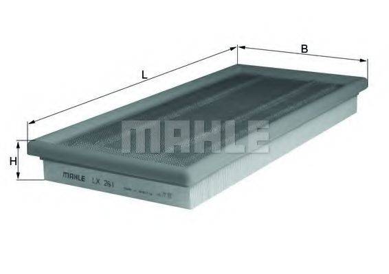 MAHLE ORIGINAL LX261 Повітряний фільтр