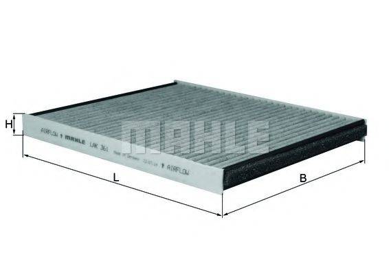 MAHLE ORIGINAL LAK361 Фільтр, повітря у внутрішньому просторі