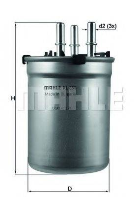 MAHLE ORIGINAL KL838 Паливний фільтр