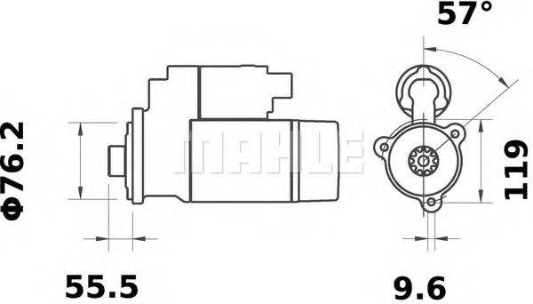 MAHLE ORIGINAL MS384 Стартер