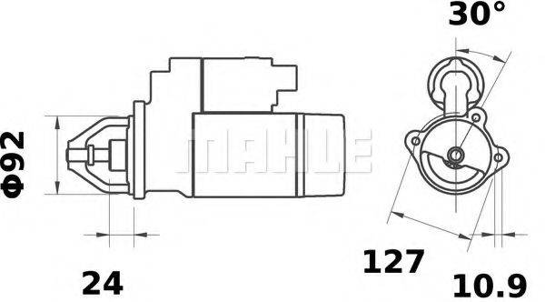 MAHLE ORIGINAL MS318 Стартер