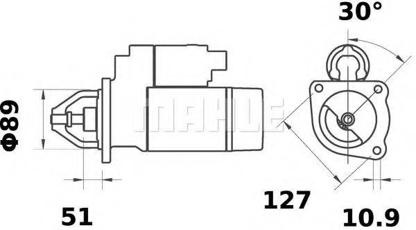 MAHLE ORIGINAL MS191 Стартер