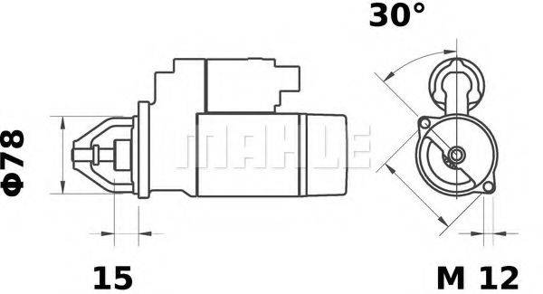 MAHLE ORIGINAL MS122 Стартер