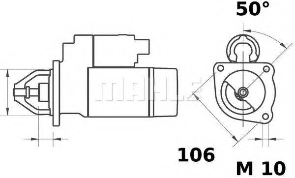 MAHLE ORIGINAL MS80 Стартер