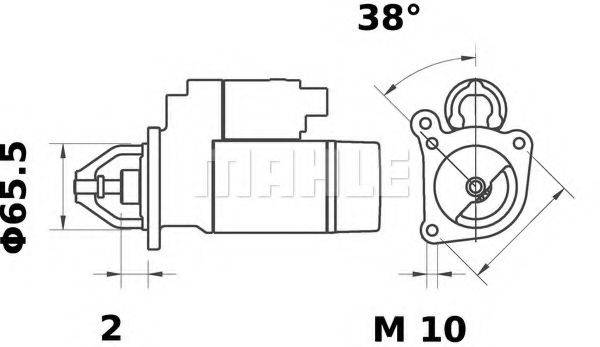 MAHLE ORIGINAL MS39 Стартер