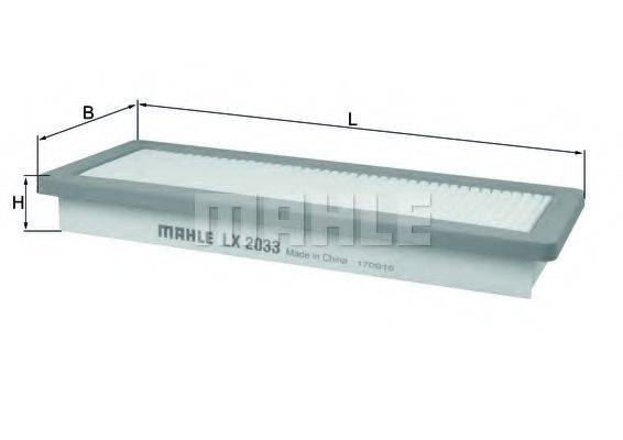 MAHLE ORIGINAL LX2033 Повітряний фільтр