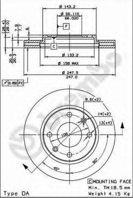 BRECO BS7976 гальмівний диск