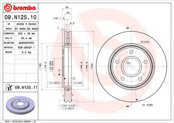 BRECO BS9060 гальмівний диск