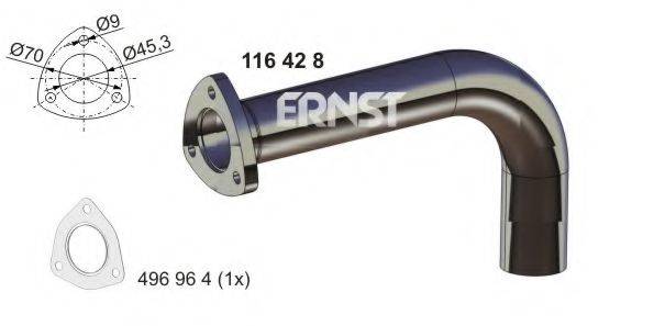 ERNST 116428 Труба вихлопного газу