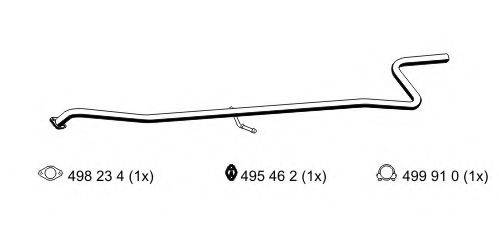 ERNST 310475 Труба вихлопного газу