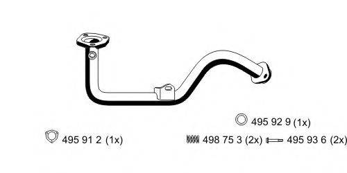 ERNST 519410 Труба вихлопного газу