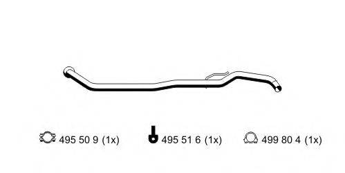 ERNST 520409 Труба вихлопного газу