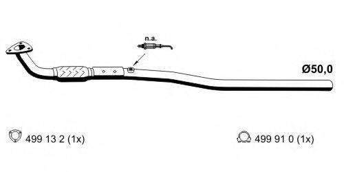 ERNST 054409 Труба вихлопного газу
