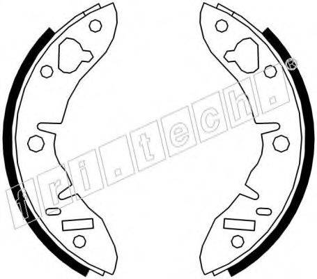 FRI.TECH. 1007008 Комплект гальмівних колодок