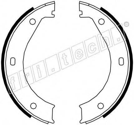 FRI.TECH. 1019023 Комплект гальмівних колодок, стоянкова гальмівна система