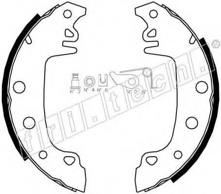 FRI.TECH. 1034079K Комплект гальмівних колодок