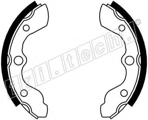 FRI.TECH. 1044021 Комплект гальмівних колодок