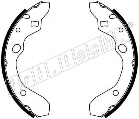 FRI.TECH. 1049144 Комплект гальмівних колодок