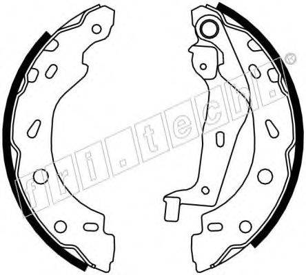 FRI.TECH. 1052124 Комплект гальмівних колодок