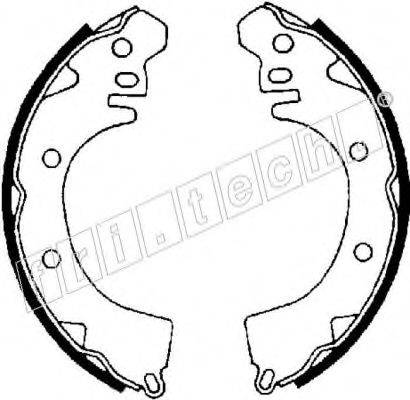 FRI.TECH. 1064155 Комплект гальмівних колодок