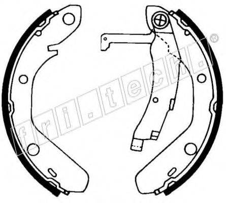 FRI.TECH. 1124269 Комплект гальмівних колодок