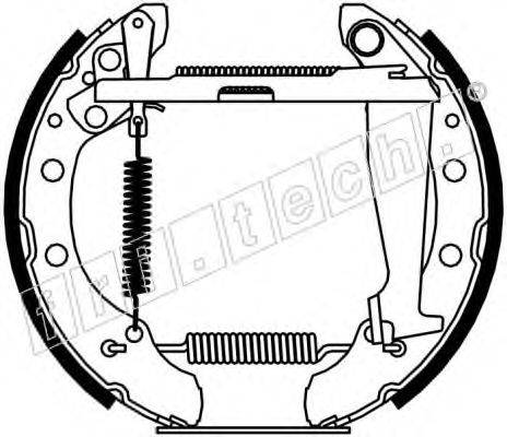 FRI.TECH. 16170 Комплект гальмівних колодок