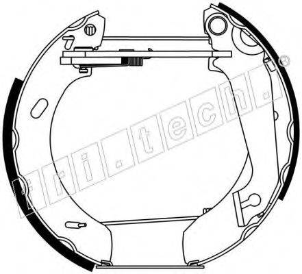 FRI.TECH. 16265 Комплект гальмівних колодок