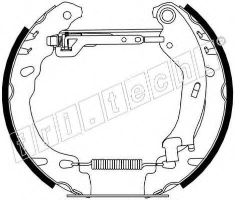 FRI.TECH. 16278 Комплект гальмівних колодок
