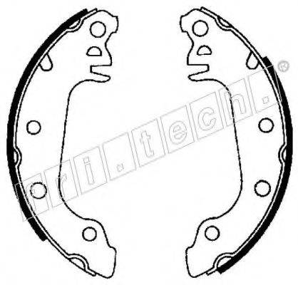 FRI.TECH. 17003 Комплект гальмівних колодок