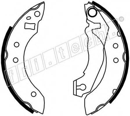 FRI.TECH. 17007 Комплект гальмівних колодок
