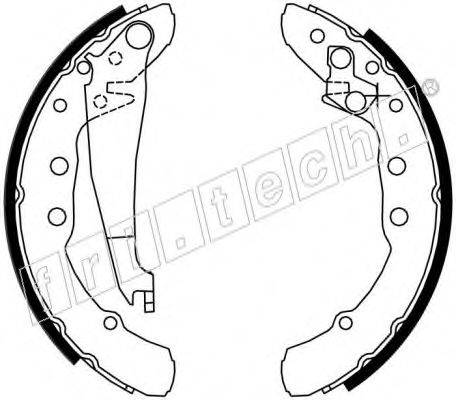 FRI.TECH. 17141 Комплект гальмівних колодок