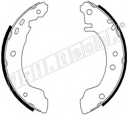 FRI.TECH. 17284 Комплект гальмівних колодок
