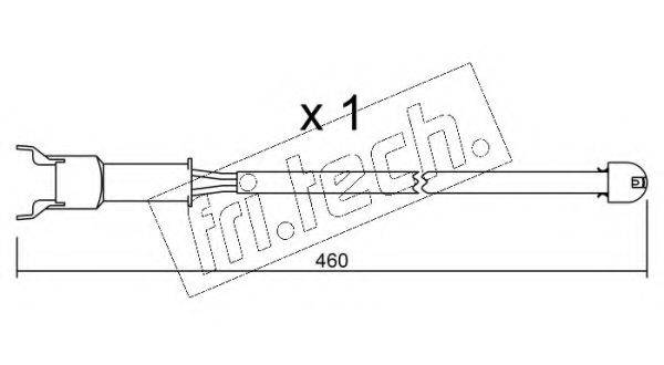 FRI.TECH. SU088 Сигналізатор, знос гальмівних колодок