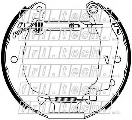 FRI.TECH. 16400 Комплект гальмівних колодок