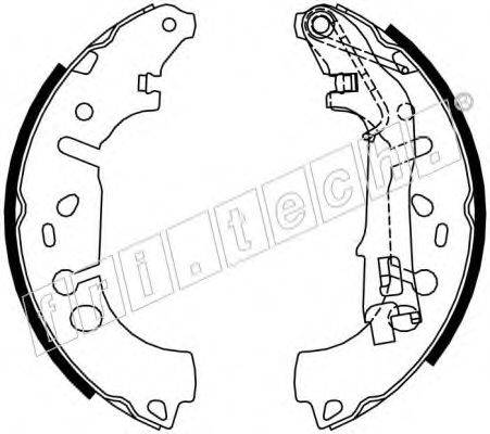 FRI.TECH. 17389 Комплект гальмівних колодок