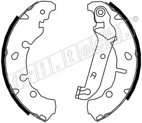 FRI.TECH. 17391 Комплект гальмівних колодок
