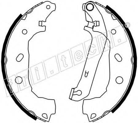 FRI.TECH. 17393 Комплект гальмівних колодок