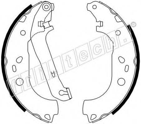 FRI.TECH. 17394 Комплект гальмівних колодок