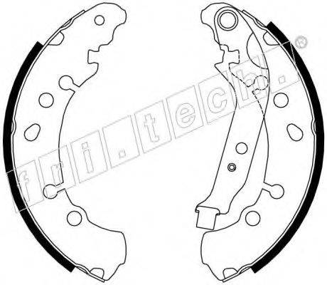 FRI.TECH. 1115326 Комплект гальмівних колодок