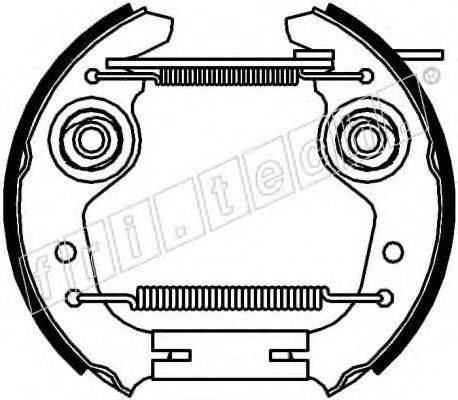 FRI.TECH. 16004 Комплект гальмівних колодок