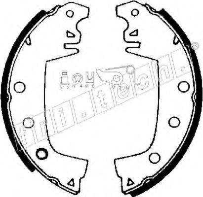 FRI.TECH. 17420 Комплект гальмівних колодок