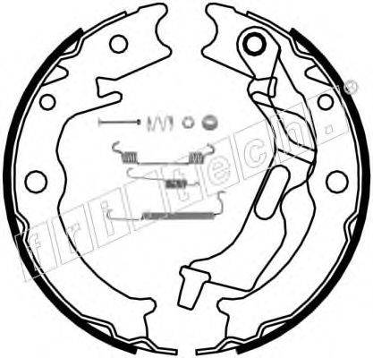 FRI.TECH. 1027007K Комплект гальмівних колодок, стоянкова гальмівна система