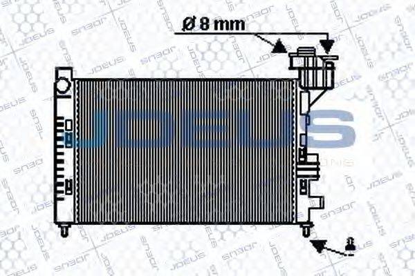 JDEUS 017M27 Радіатор, охолодження двигуна