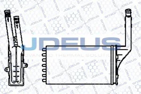 JDEUS 207V04 Теплообмінник, опалення салону