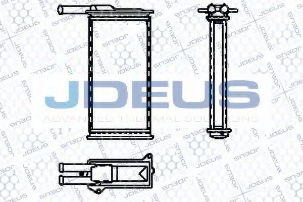 JDEUS 212B04 Теплообмінник, опалення салону