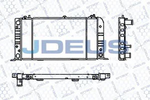 JDEUS RA0010020 Радіатор, охолодження двигуна