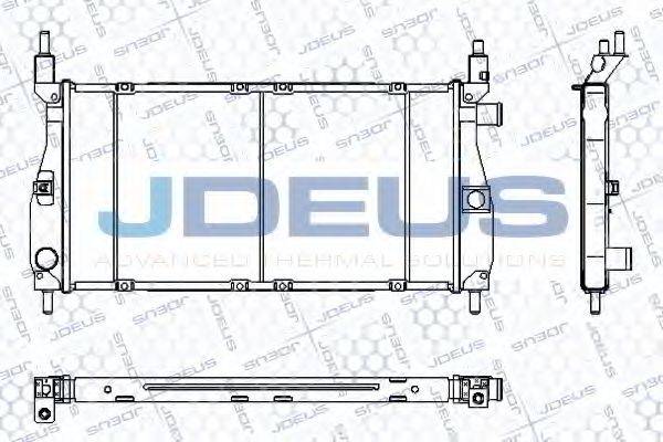 JDEUS RA0020320 Радіатор, охолодження двигуна