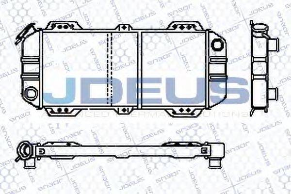 JDEUS RA0120390 Радіатор, охолодження двигуна