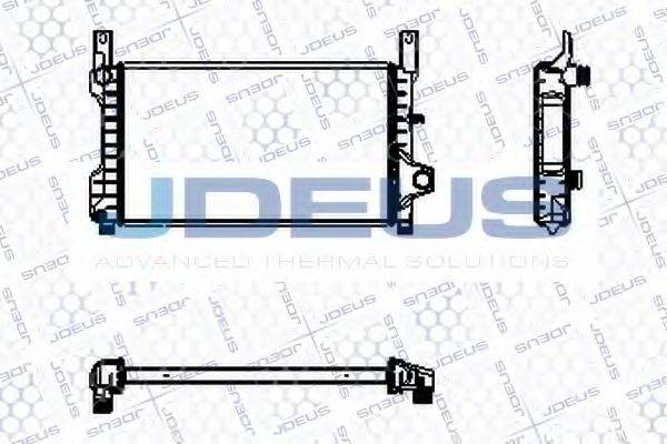 JDEUS RA0120910 Радіатор, охолодження двигуна