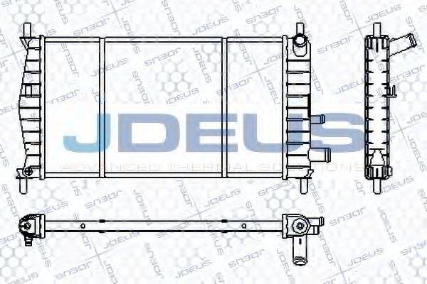 JDEUS RA0120960 Радіатор, охолодження двигуна